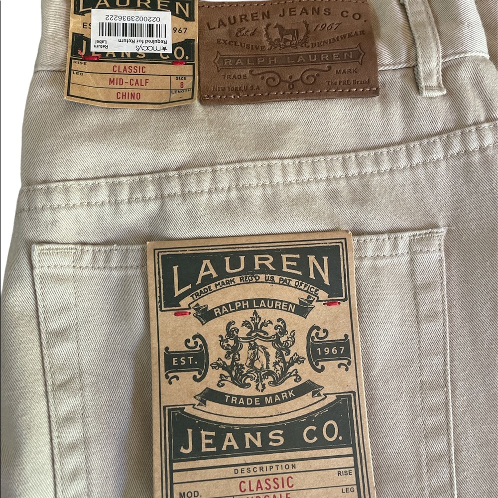 Lauren Ralph Lauren Chino Size 8- Oxford Tan